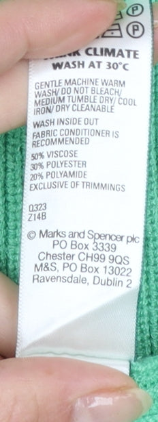 Marks & Spencer Women’s Green Knit Midi Pencil Skirt M