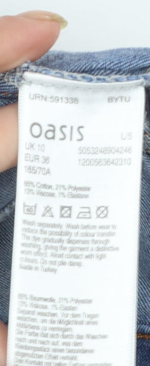 Oasis Women's Blue Skinny Stretch Denim Jeans UK 10