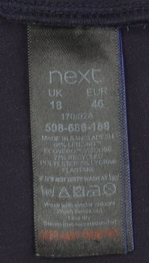 Next Women Black Size 18 Ankle Stretch Leggings