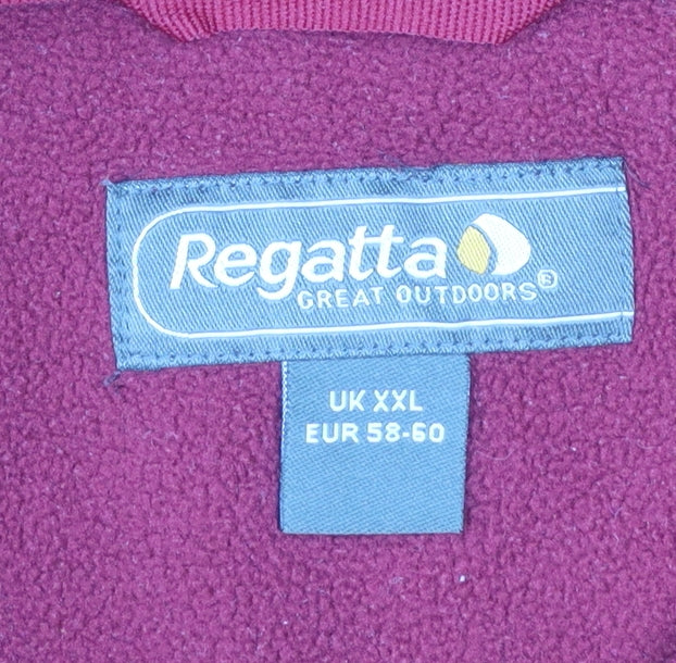 Regatta Men’s Red Fleece 1/4 Zip Pullover Sweatshirt 2XL