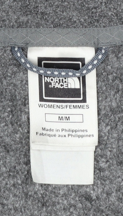The North Face Women's Grey Fleece Pullover Sweatshirt M 1/2 Zip