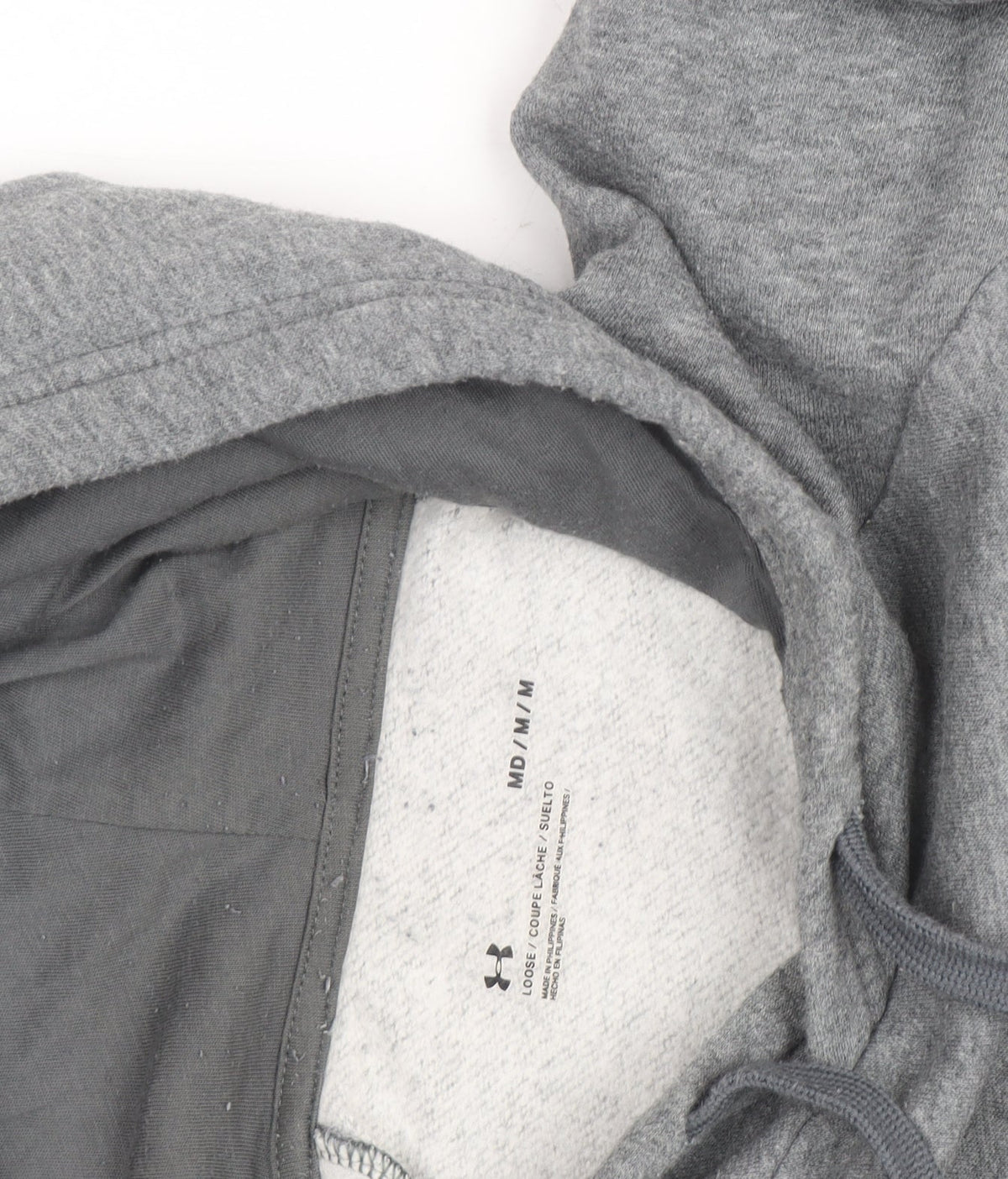 Under Armour Men's Grey Pullover Hoodie M Relaxed Fit Athletic