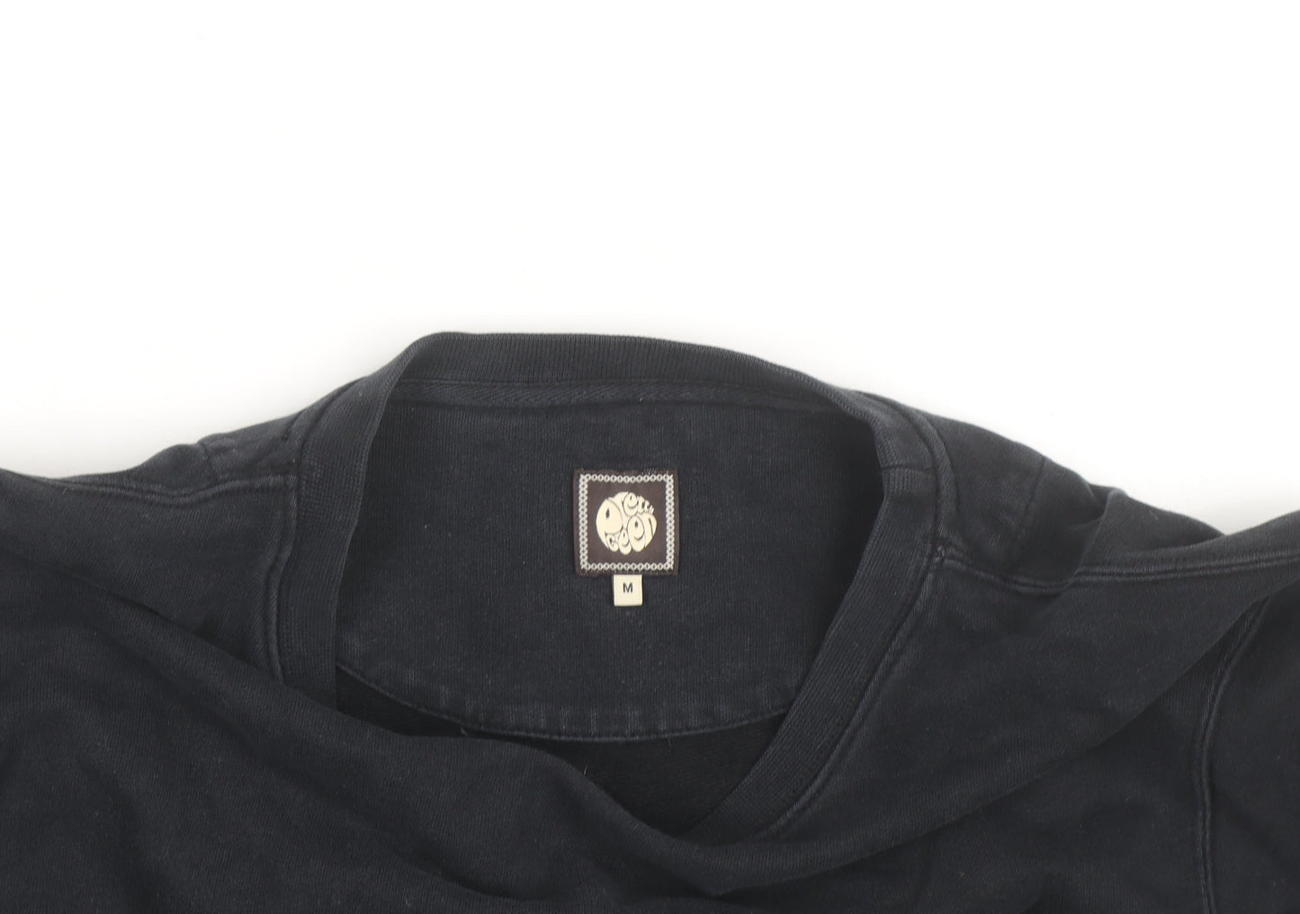 Pretty Green Men's Black Cotton Crew Neck Sweatshirt M