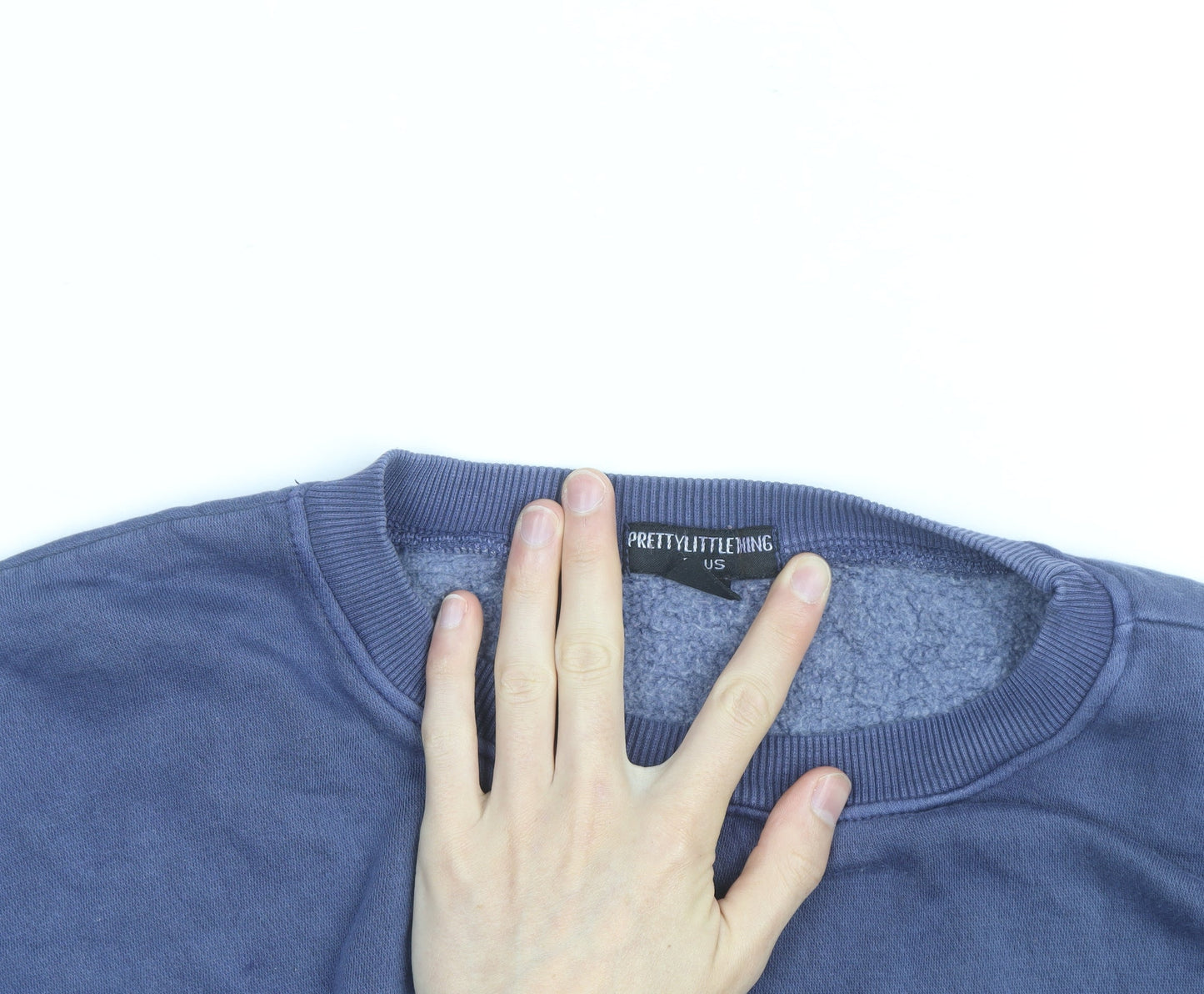 PrettyLittleThing Plus Women's Blue Pullover Sweatshirt UK 18
