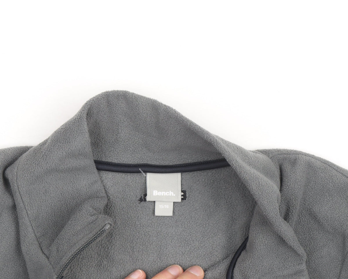 Bench Boys Grey Fleece Full Zip Basic Jacket 15-16 Years