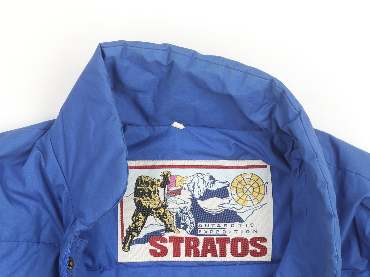 Stratos Mens Blue Puffer Waistcoat M Winter Outdoor Vest