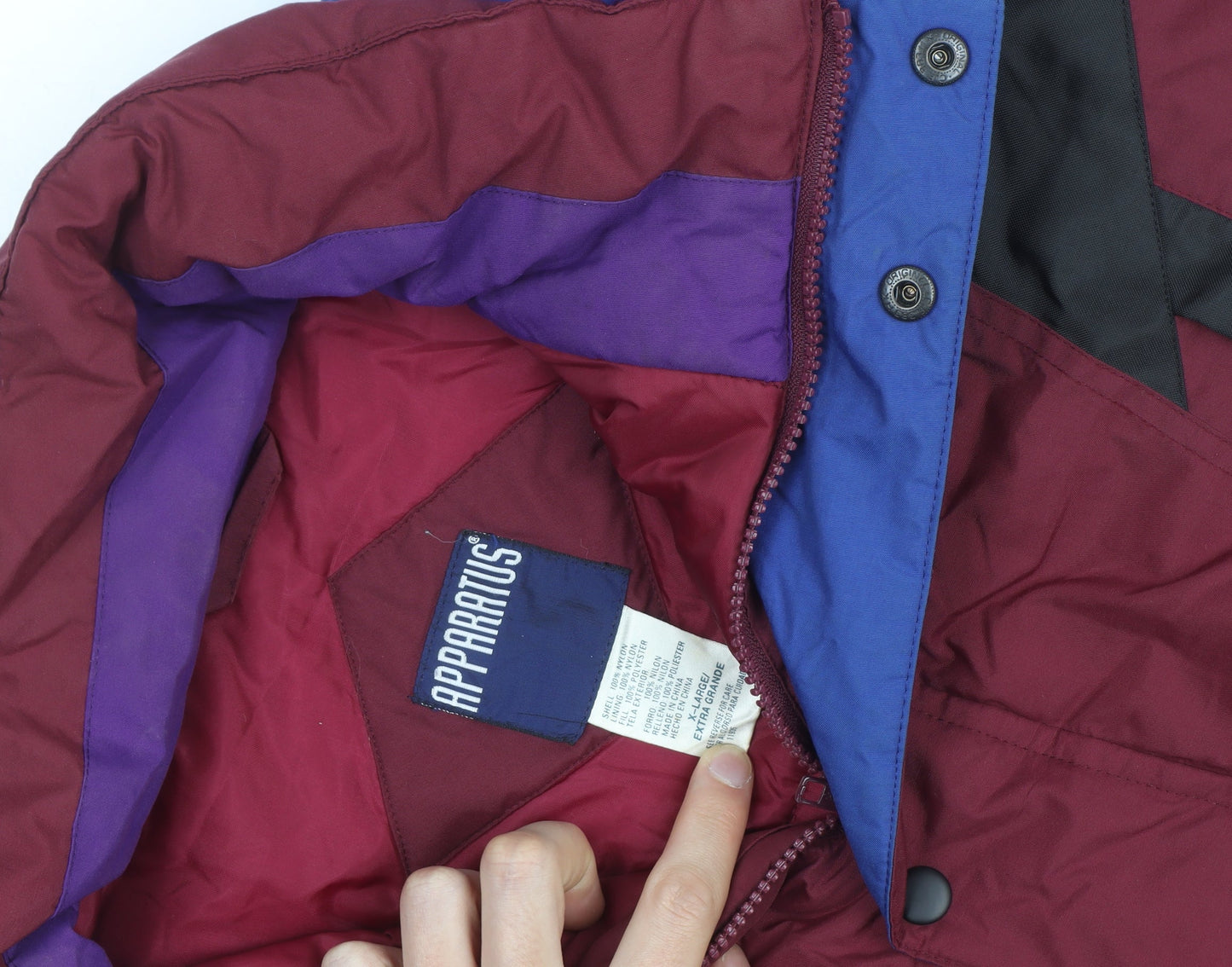 Apparatus Men's Multicoloured XL 80s Retro Puffer Jacket