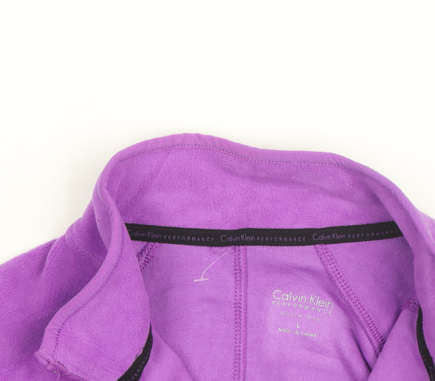 Calvin Klein Performance Women's Purple Fleece Pullover Sweatshirt L