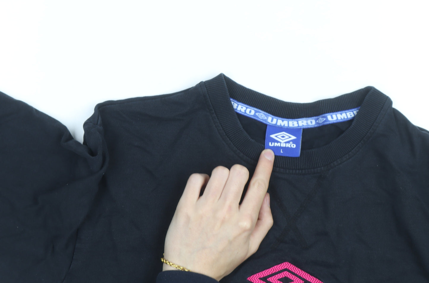 Umbro Men's Black Crew Neck Pullover Sweatshirt Size L