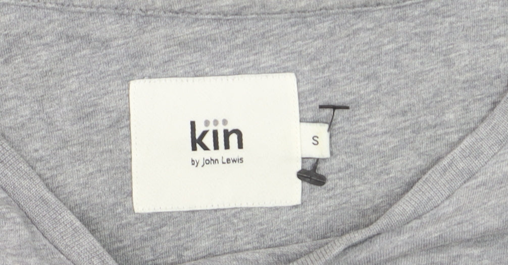 Kin by John Lewis Men's Grey Graphic Cotton T-Shirt Size S