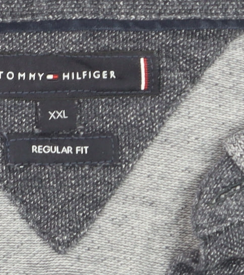 Tommy Hilfiger Men's Grey Regular Fit Short Sleeve Polo XXL