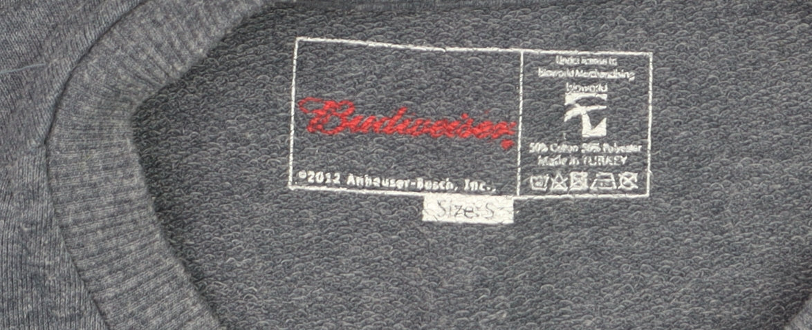 Next Men’s Blue Budweiser Logo Pullover Sweatshirt Size S