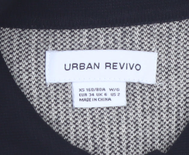 Urban Revivo Women’s Black Check Collared Shirt Dress Size 6