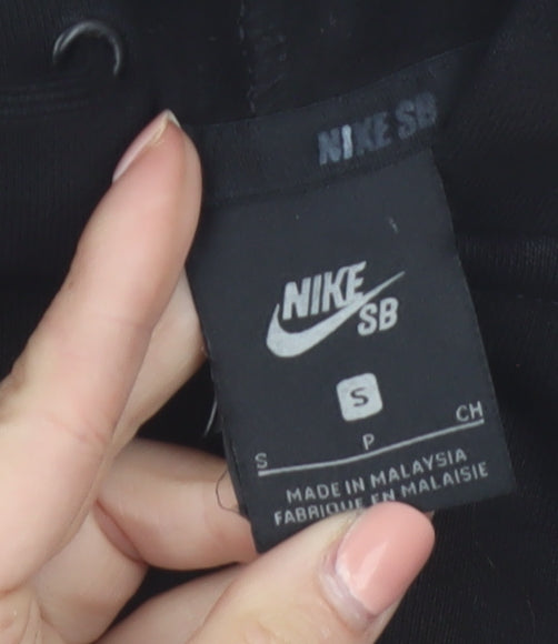 Nike SB Men's Black Full Zip Hoodie Size S Fleece Skate Sweatshirt