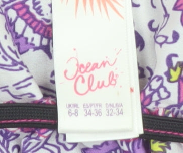 Ocean Club Womens Multicoloured Scoop Neck Slip Dress Size 6-8