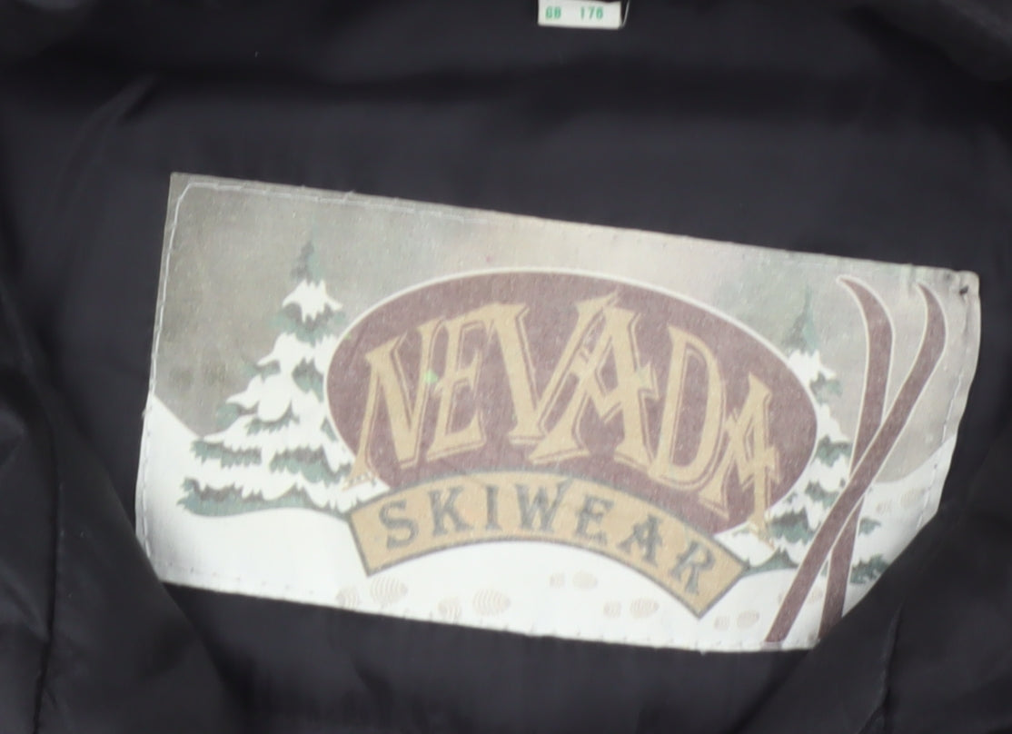 Nevada Skiwear Womens Red Black Ski Jumpsuit Size 16 Winter Snowsuit