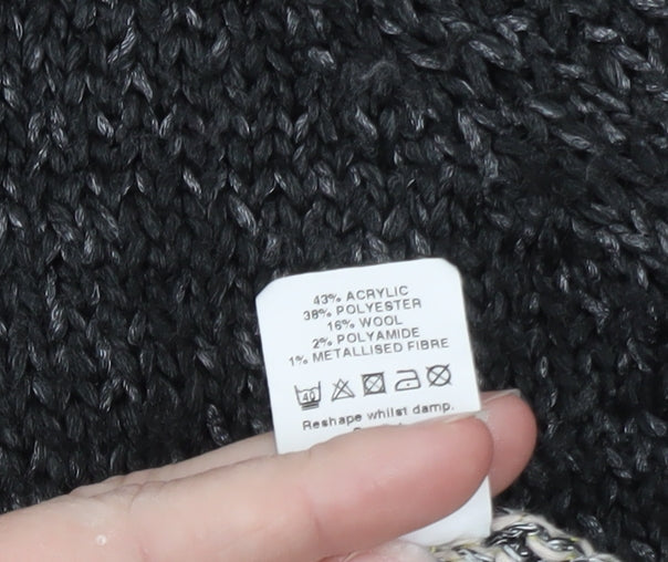 River Island Women Grey Knit Long Sleeve Jumper Dress Size 10