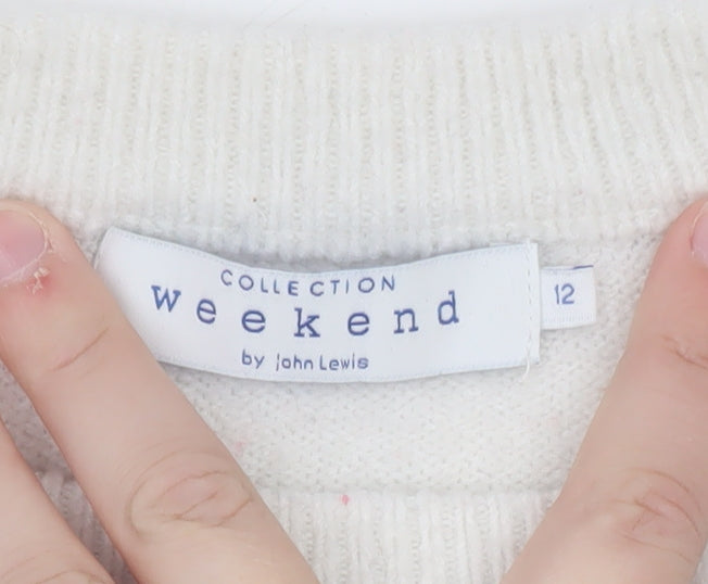 John Lewis Women’s Multicoloured Crew Neck Pullover Jumper Size 12