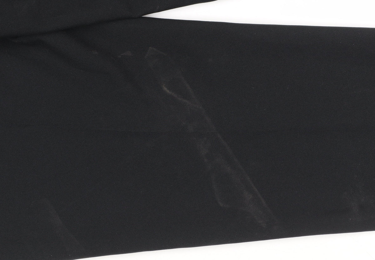BHS Women’s Black Size 12 Regular Fit Dress Trousers Polyester Work Pants