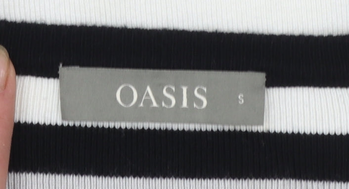 Oasis Women’s Multicoloured Striped Scoop Neck Jumper Size S