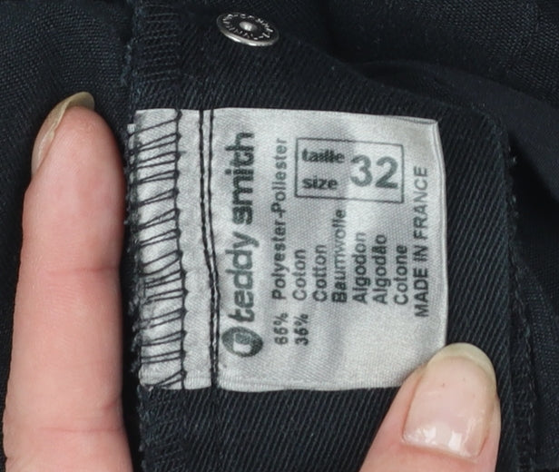 Teddy Smith Womens Black Size 32 Straight Leg Jeans