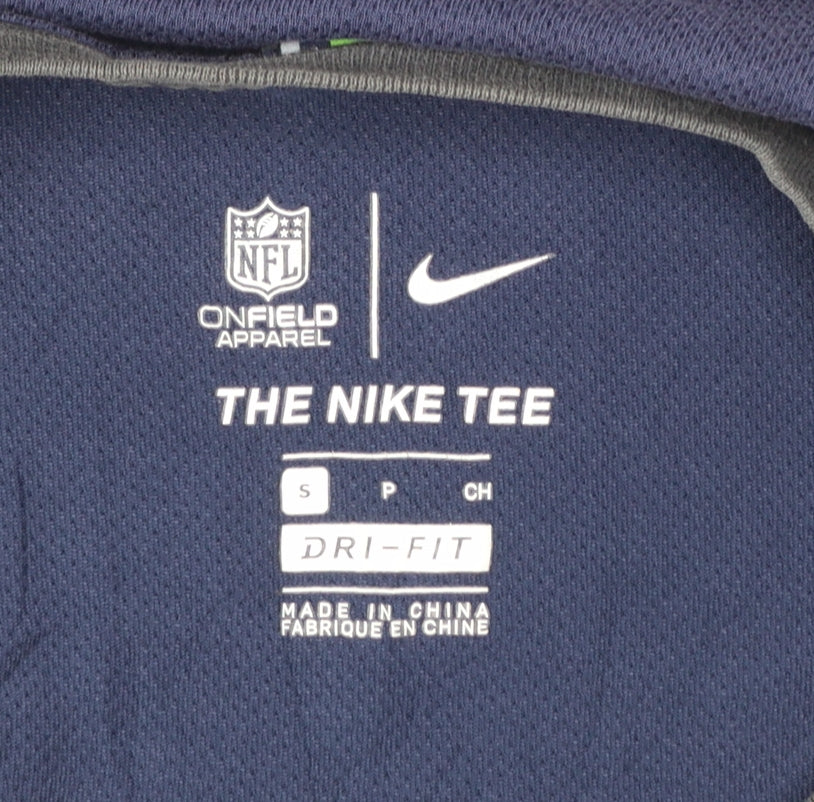 Nike NFL Onfield Dri-Fit Men's Grey Blue Small Short Sleeve T-Shirt