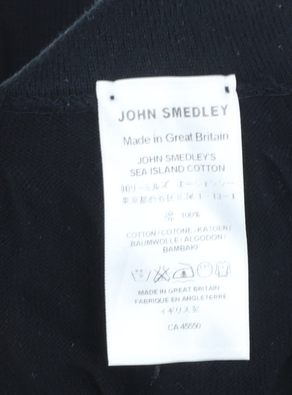 John Smedley Women's Black Cotton Leggings Size S