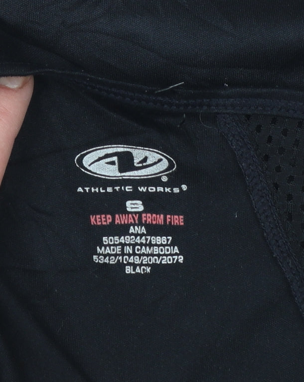 Athletic Works Women's Black Short Sleeve Sports T-Shirt Size S