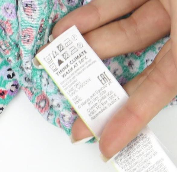 Marks and Spencer Women’s Multicoloured Floral Midi Fit & Flare Dress Size 12