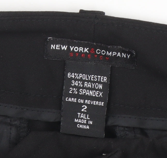 New York & Company Women's Black Tall Dress Pants Size 6