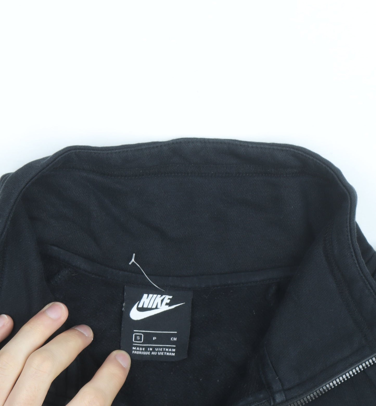 Nike Men's Black Small 1/2 Zip Fleece Sweatshirt Pullover
