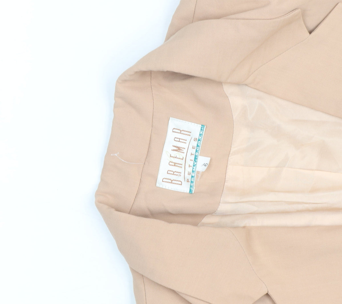 Braemar Petites Beige Classic Blazer Womens Size 6 Tailored Jacket