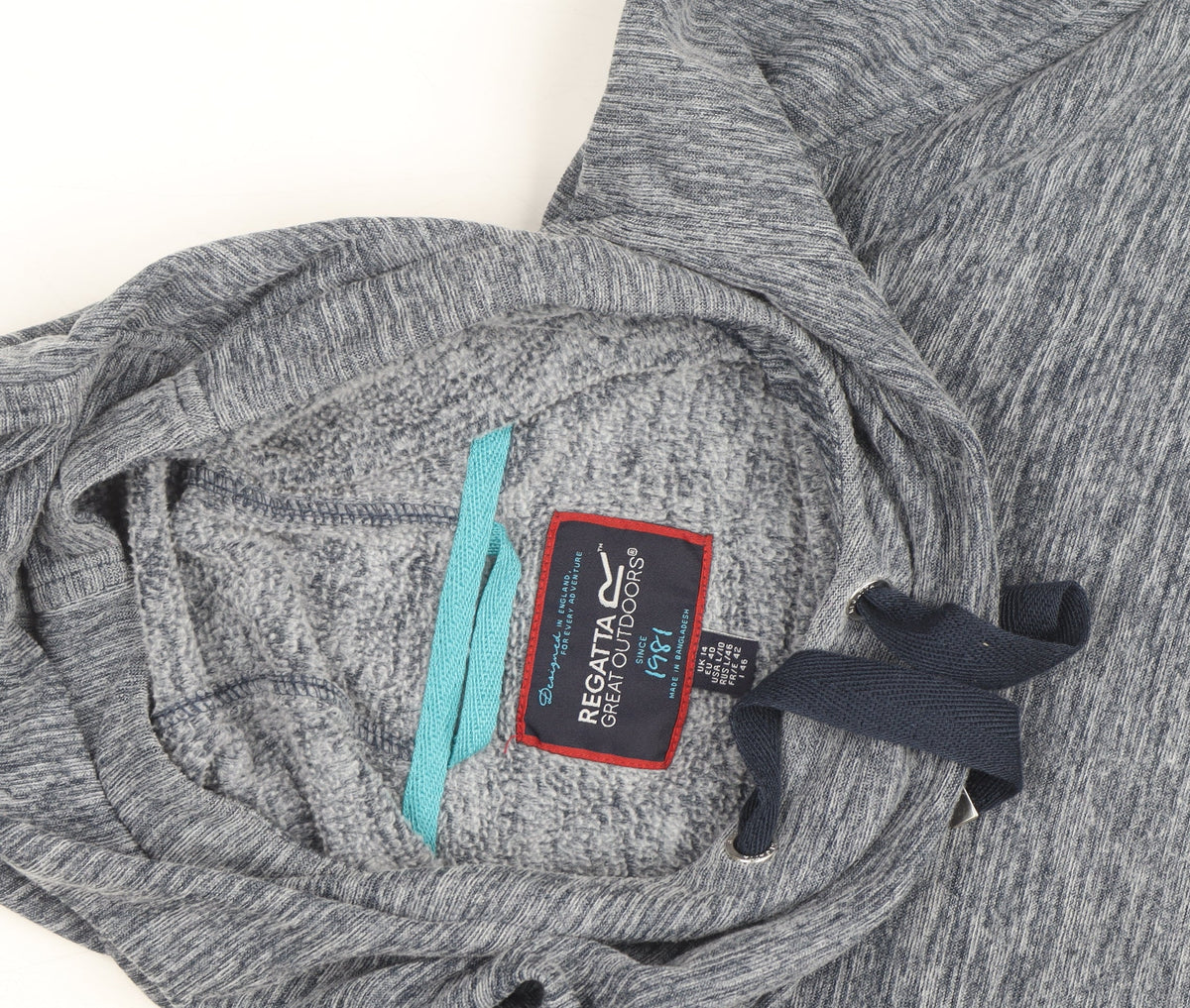 Regatta Great Outdoors Women Grey Pullover Hoodie Size L Lightweight Casual