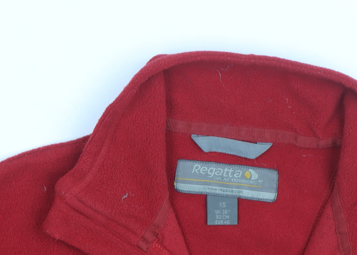 Regatta Men's Red XS Fleece 1/4 Zip Outdoor Jacket