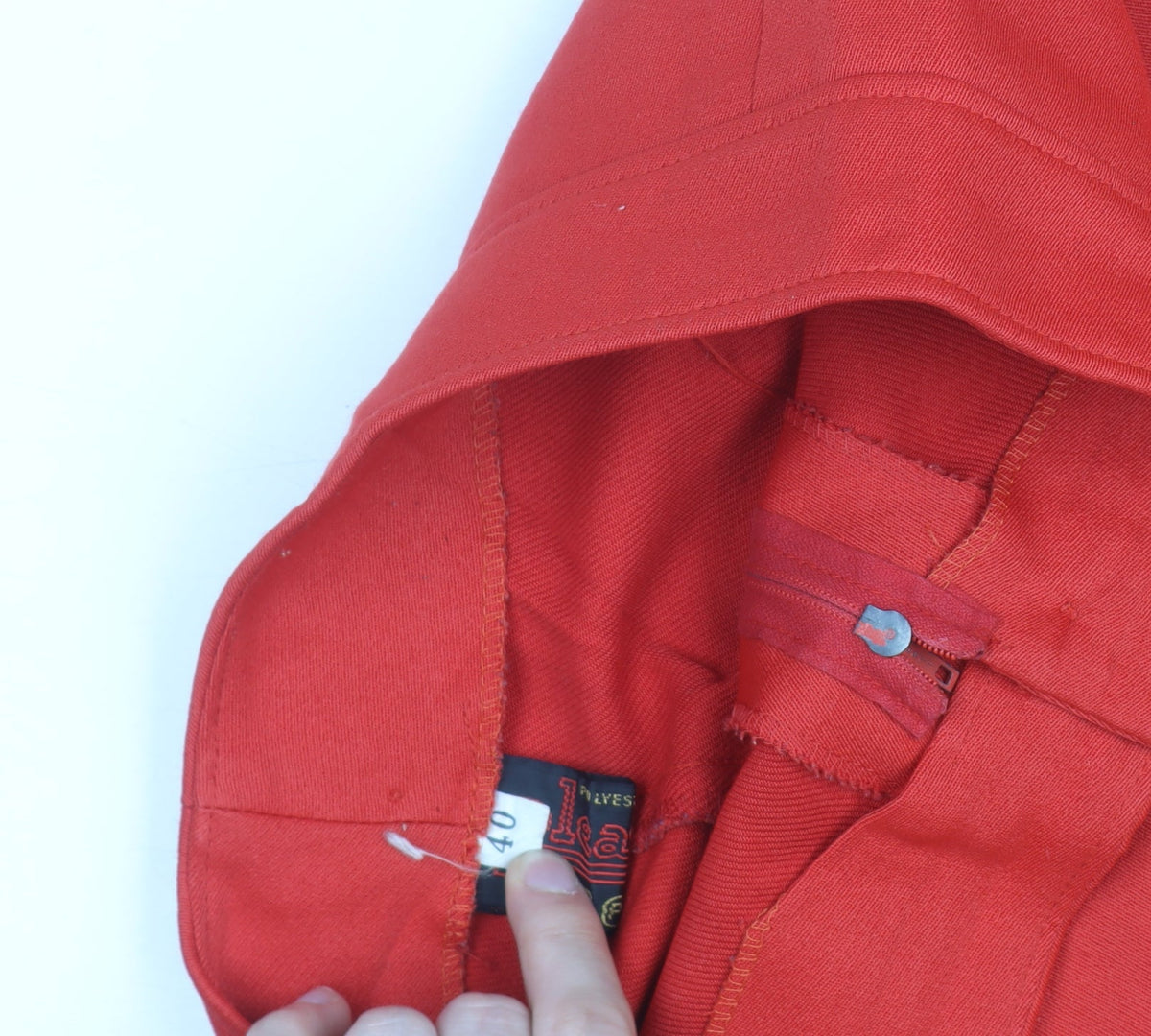 Beastly Women’s Red Wide-Leg Trousers Size 12 Polyester