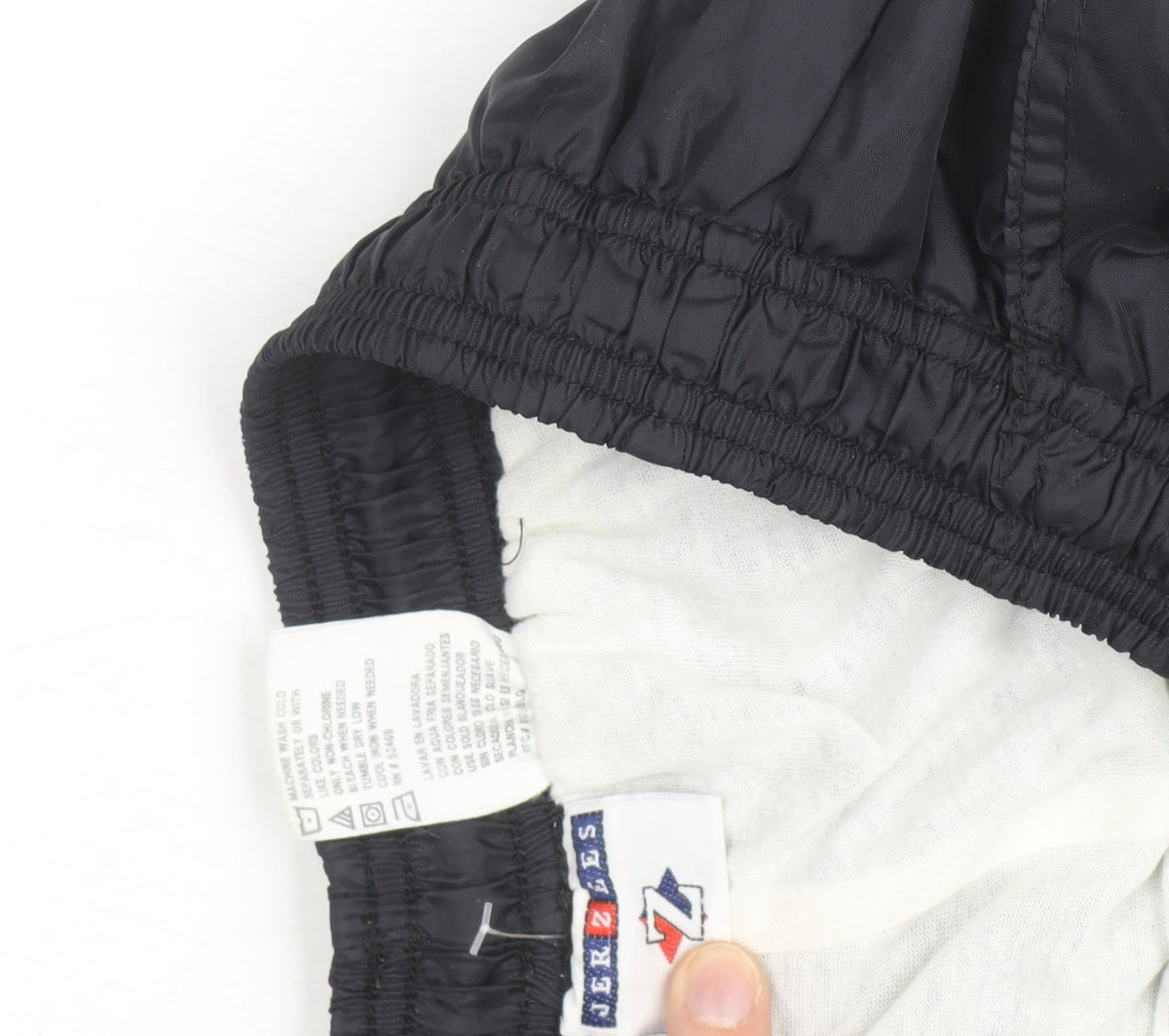 Jerzees Men’s Black M Nylon Jogger Trousers with Drawstring Waist