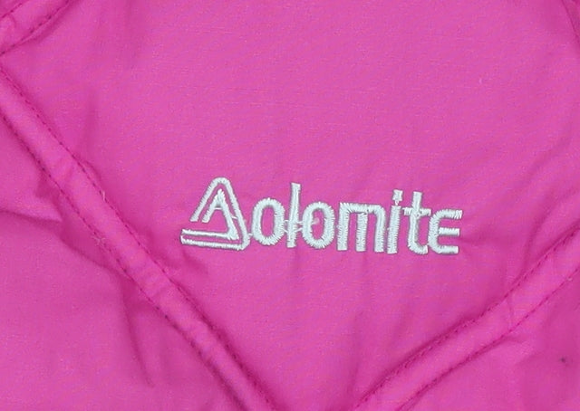 Dolomite Men's Pink Quilted Puffer Jacket L Winter Insulated