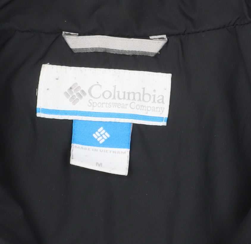 Columbia Womens Black M Puffer Jacket Winter Insulated Mid-Length