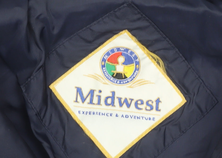 Midwest Men's Blue Red XL Windbreaker Outdoor Jacket