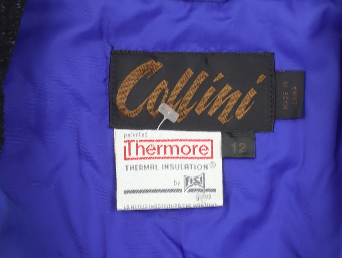 Collini Women's Blue Quilted Thermal Puffer Jacket Size 12