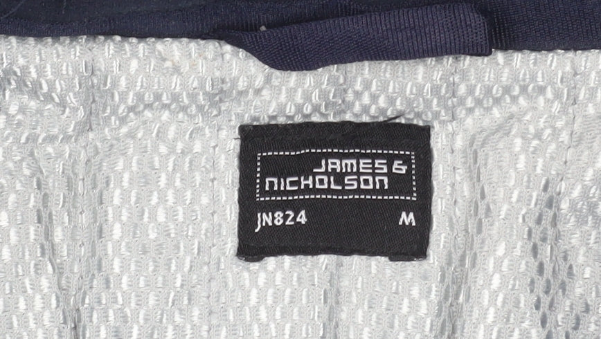 James & Nicholson Men's Blue Softshell Hooded Jacket M Windproof Waterproof