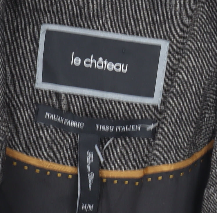 Le Château Women’s Grey Wool Blend Blazer Jacket M Regular Fit