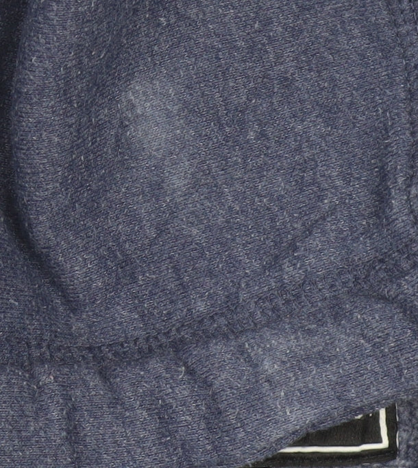 Superdry Women Blue L Pullover Hoodie with Logo Print