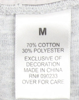 On The Byas Men Grey Jogger Trousers Medium Cotton Blend