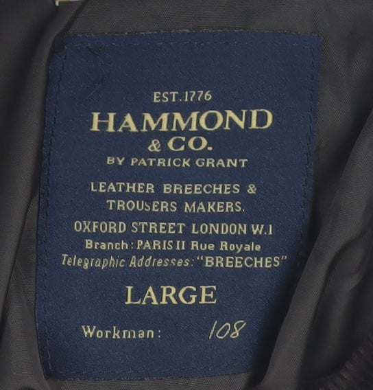 Hammond & Co. Men's Brown Quilted Mid-Length Jacket Size L