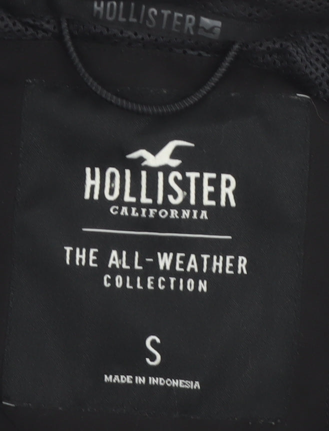 Hollister Men’s Black Mid-Length Waterproof Parka Jacket S