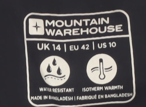 Mountain Warehouse Women’s Black Size 14 Puffer Waistcoat Gilet