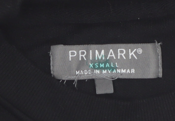Primark Men's Black XS Pullover Crew Neck Sweatshirt