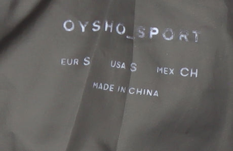 Oysho Women’s Green Puffer Jacket Size 8 Lightweight Full Zip