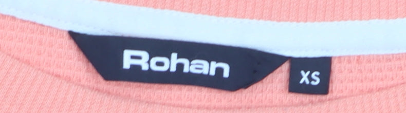 Rohan Womens Coral Polyester Pullover Sweatshirt XS Lightweight Casual